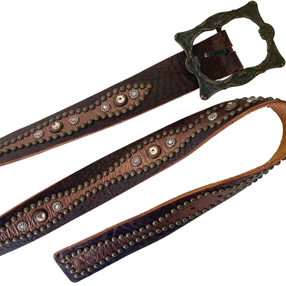 Streets Ahead brown studded boho belt - Picture 2 of 4